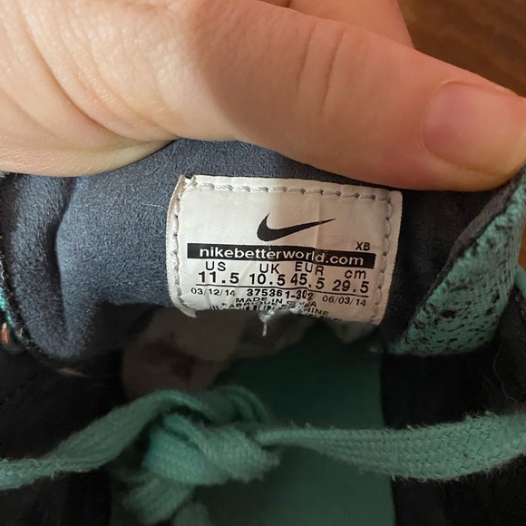 Stefan Janoski NIKE Premium Zoom SB Mens US 11.5 Green MINT SPECKLE Skate Shoes - Picture 11 of 12